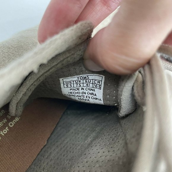 TOMS Lunata Taupe Suede Heeled Lace Ankle Boot - Picture 6 of 9